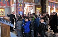 Настоятель Введенского храма иерей Димитрий Панчишко провел экскурсию в Свято-Казанском храме для учеников средней школы №10